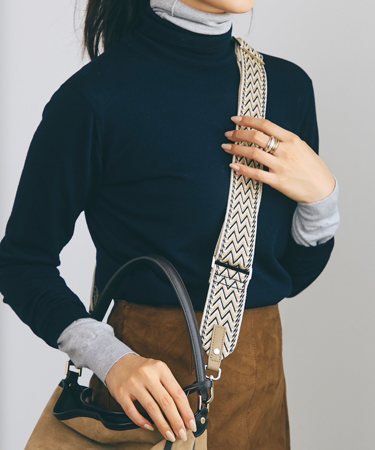 TOPKAPI TREASURE「【TREASURE TOPKAPI】オリジナル ショルダーベルト 50mm 」|ストラップ|ベージュ