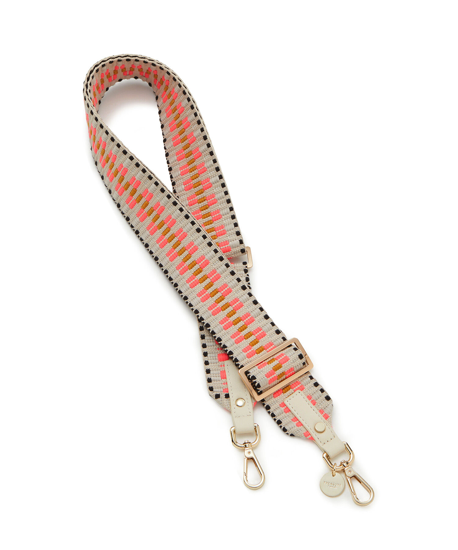 TOPKAPI TREASURE「【TREASURE TOPKAPI】オリジナル ショルダーベルト 50mm 」|ストラップ|ピンク