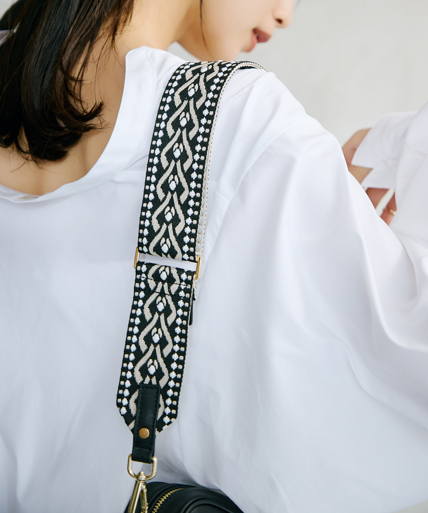 TOPKAPI TREASURE「【TREASURE TOPKAPI】オリジナル ショルダーベルト 50mm 」|ストラップ|ピンクゴールド