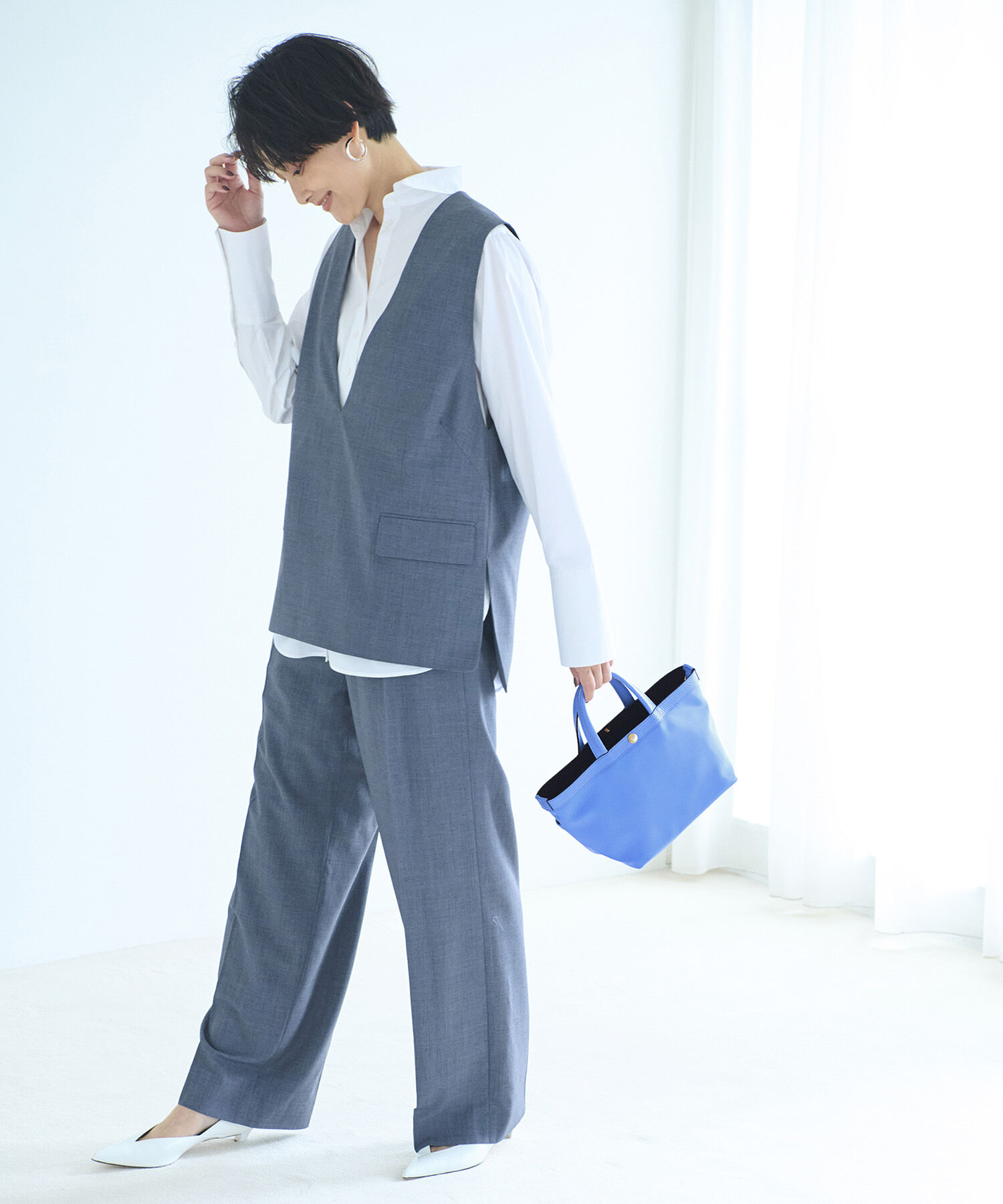 TOPKAPI BREATH「【Breath TOPKAPI】Bright ブライト スリーポケット ミニ トートバッグ」|トートバッグ|