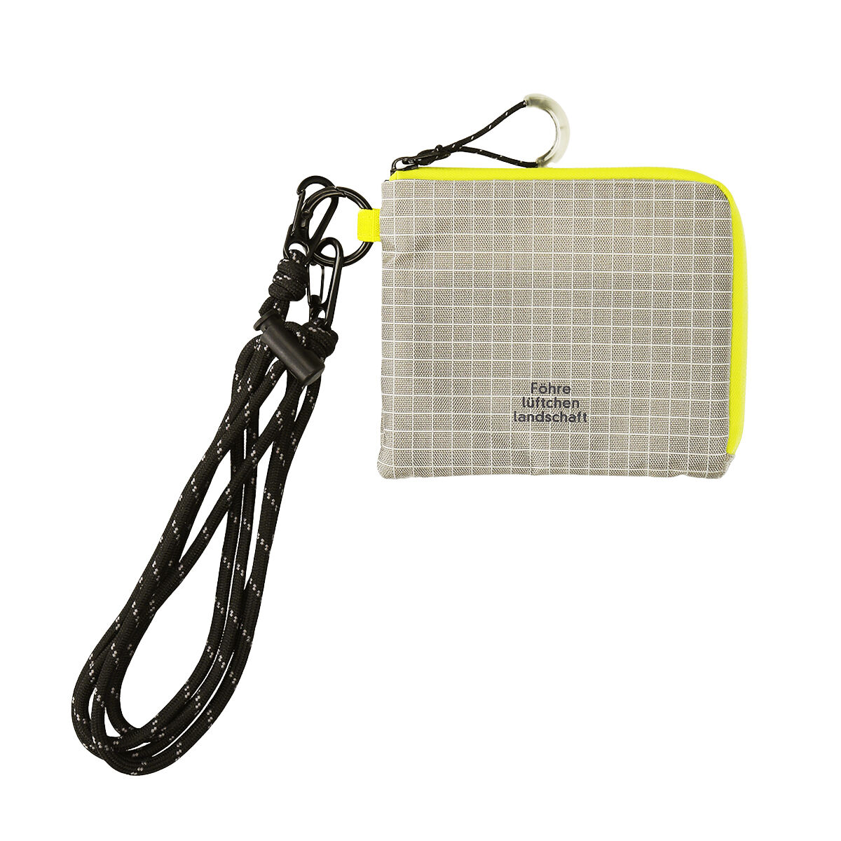 DELFONICS「フェーレ ハーフジップケース」|ストラップ|ライトグレー