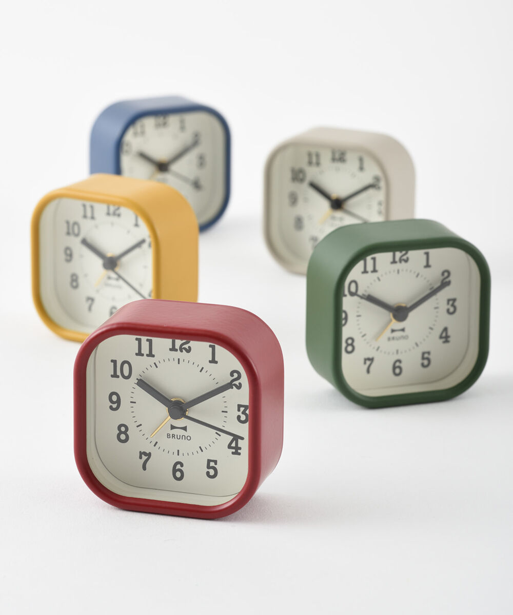 BRUNO「スクエアリトルクロック」|クロック・置時計|