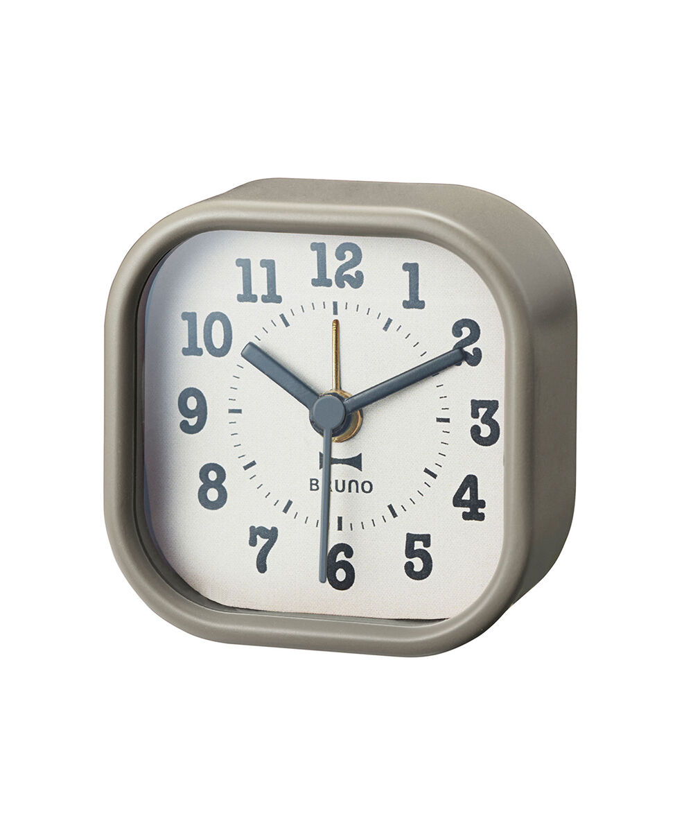 BRUNO「スクエアリトルクロック」|クロック・置時計|GRY
