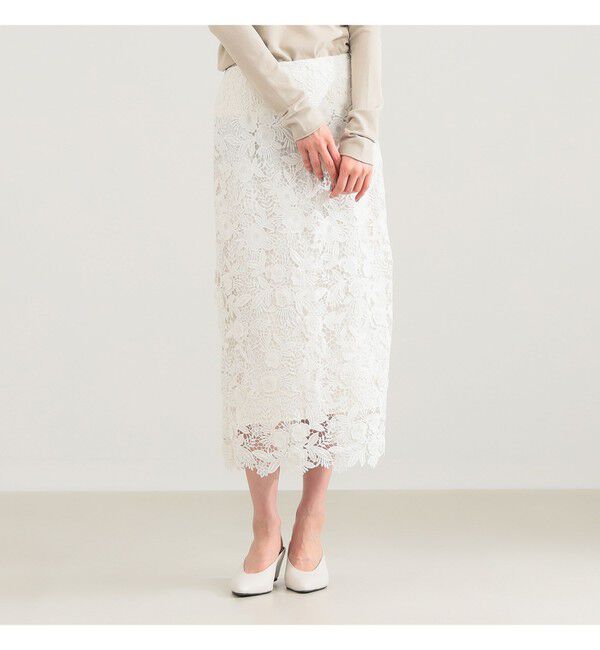 Demi-Luxe BEAMS 「ブロッサム レース スカート＊」|スカート|