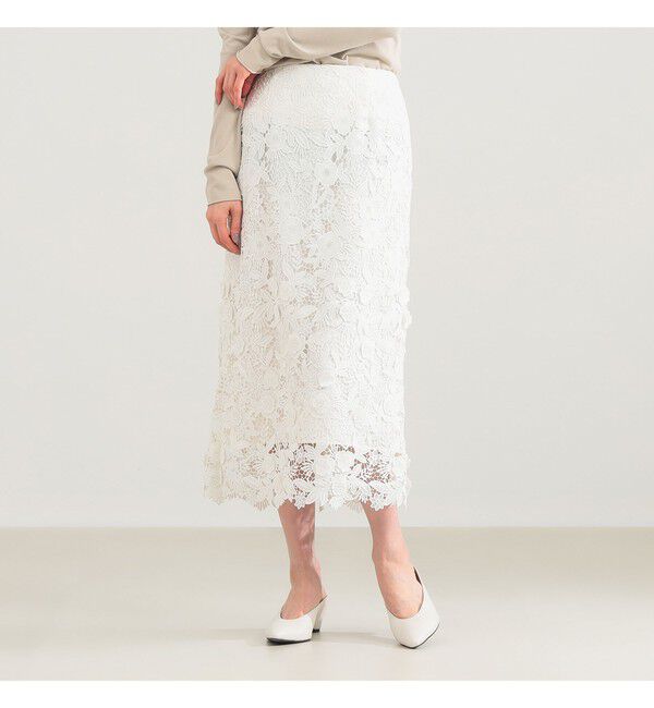 Demi-Luxe BEAMS 「ブロッサム レース スカート＊」|スカート|