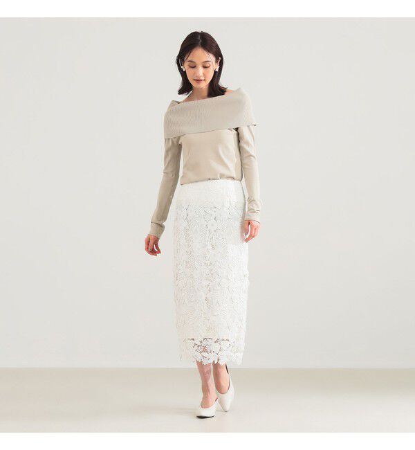 Demi-Luxe BEAMS 「ブロッサム レース スカート＊」|スカート|