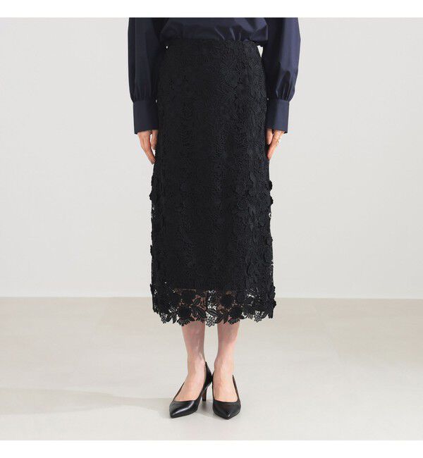 Demi-Luxe BEAMS 「ブロッサム レース スカート＊」|スカート|