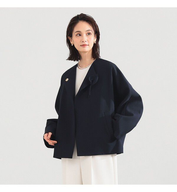 Demi-Luxe BEAMS 「カラー リリーハーフ コート＊」|ダッフルコート|