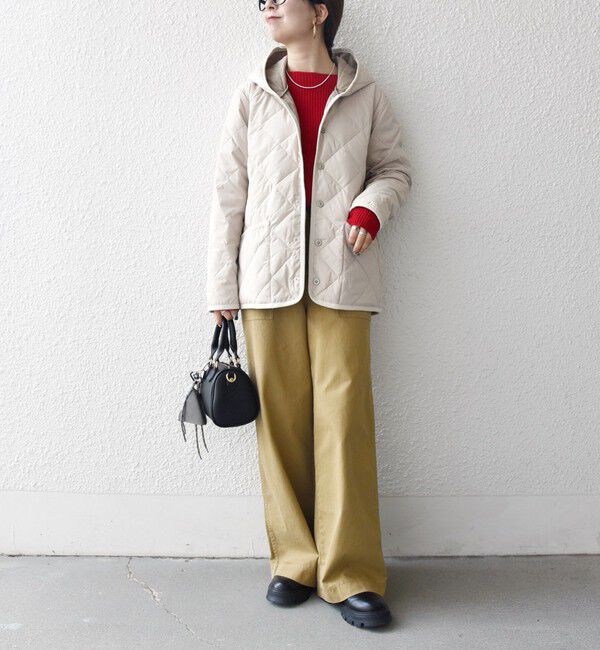 SHIPS any「《追加予約》【SHIPS any別注】TAION:〈手洗い可能〉パイピング フード ジャケット」|ダウン|