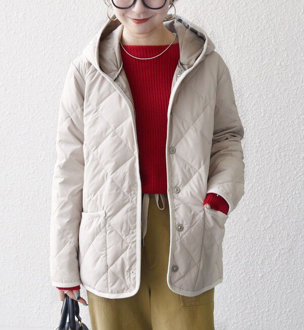 SHIPS any「《追加予約》【SHIPS any別注】TAION:〈手洗い可能〉パイピング フード ジャケット」|ダウン|