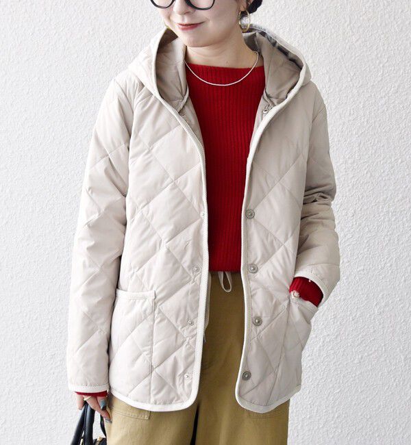 SHIPS any「《追加予約》【SHIPS any別注】TAION:〈手洗い可能〉パイピング フード ジャケット」|ダウン|