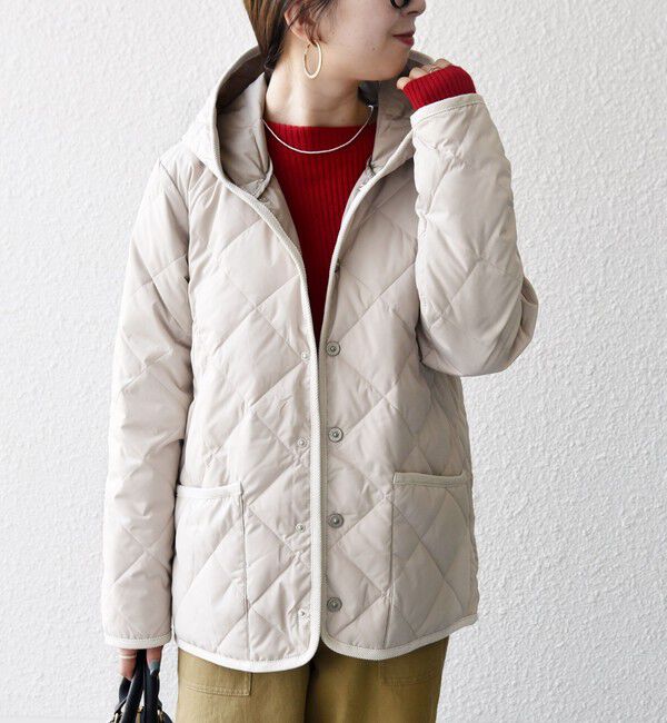 SHIPS any「《追加予約》【SHIPS any別注】TAION:〈手洗い可能〉パイピング フード ジャケット」|ダウン|