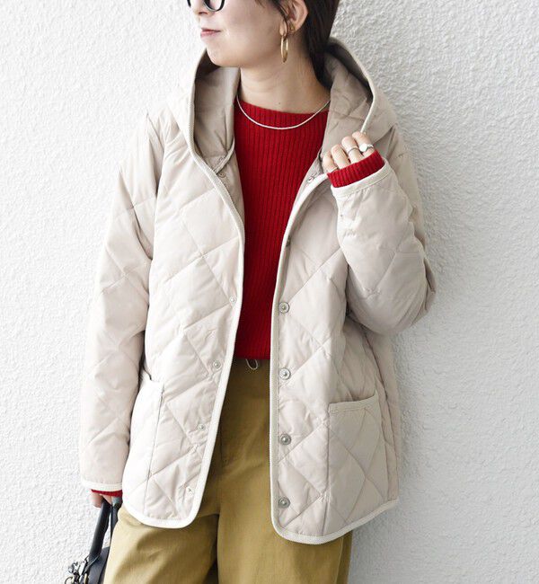 SHIPS any「《追加予約》【SHIPS any別注】TAION:〈手洗い可能〉パイピング フード ジャケット」|ダウン|