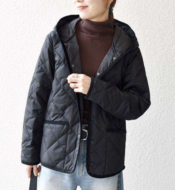 SHIPS any「《追加予約》【SHIPS any別注】TAION:〈手洗い可能〉パイピング フード ジャケット」|ダウン|