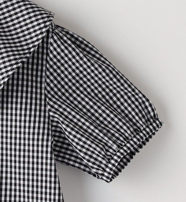 SHIPS KIDS「SHIPS KIDS:140～150cm / ギンガムチェック 半袖 ブラウス」|シャツ・ブラウス|