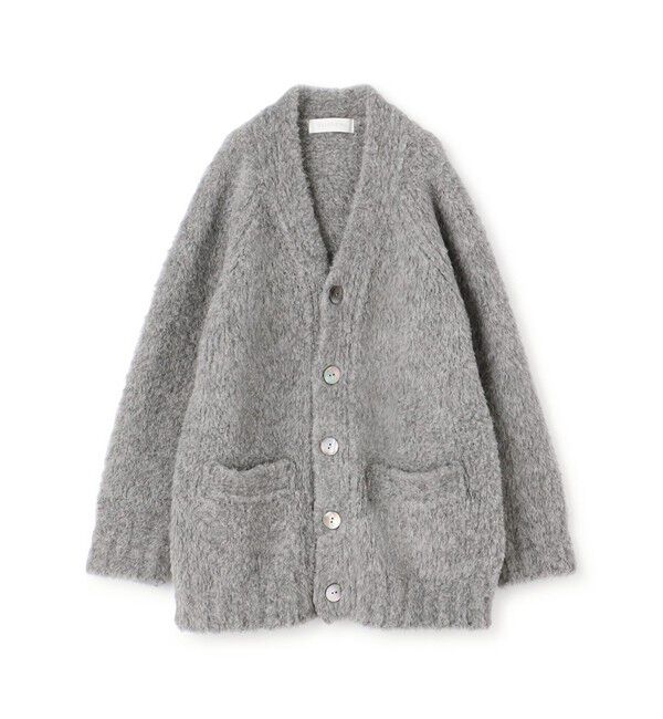 GALERIE VIE「ブリティッシュファー Vネックカーディガン」|カーディガン|13 ライトグレー
