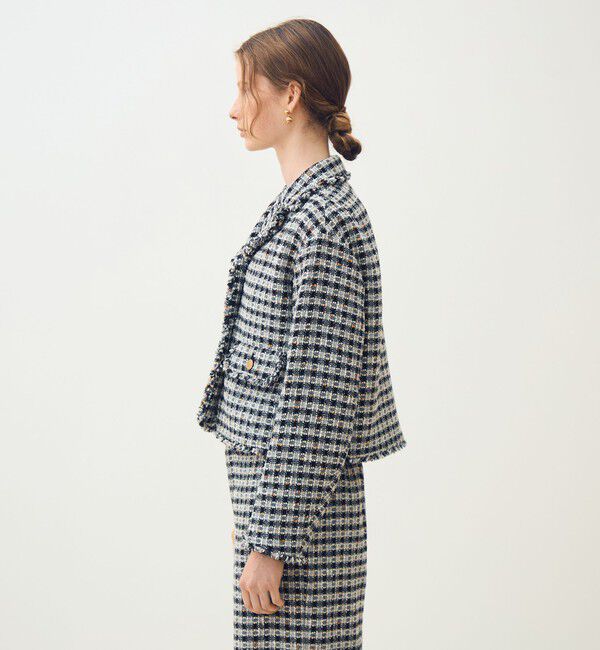 TOMORROWLAND collection「【WEB先行予約】クロレギンガムチェック ショートジャケット」|その他|