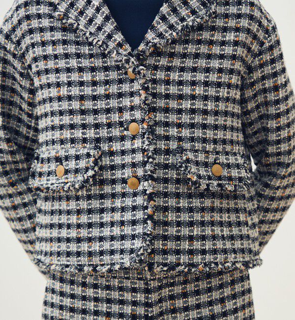 TOMORROWLAND collection「【WEB先行予約】クロレギンガムチェック ショートジャケット」|その他|