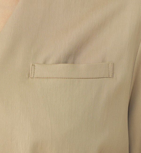 Ballsey「ドレーピーツイル Vネックオールインワン」|オールインワン|