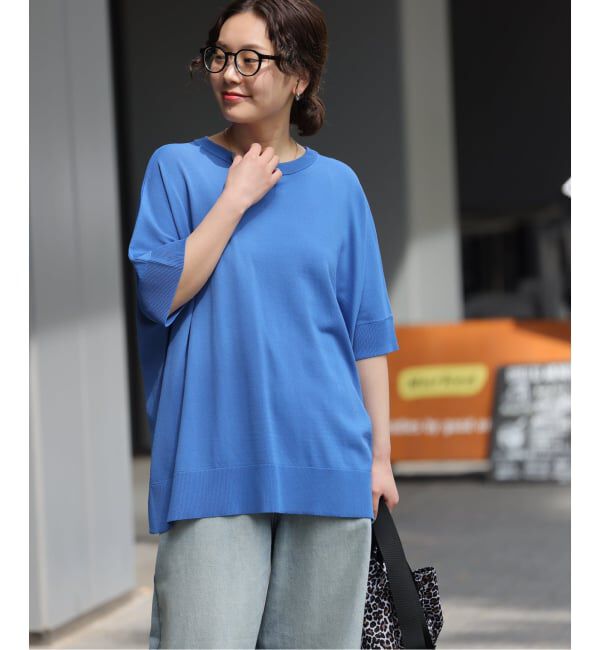 JOURNAL STANDARD relume「《追加2》接触冷感 / ウォッシャブルクールポンチョプルオーバー」|ニット・セーター|