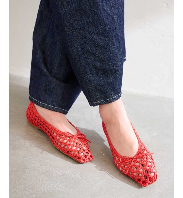  「《予約》スクエアソフトメッシュバレエ」|バレエシューズ|