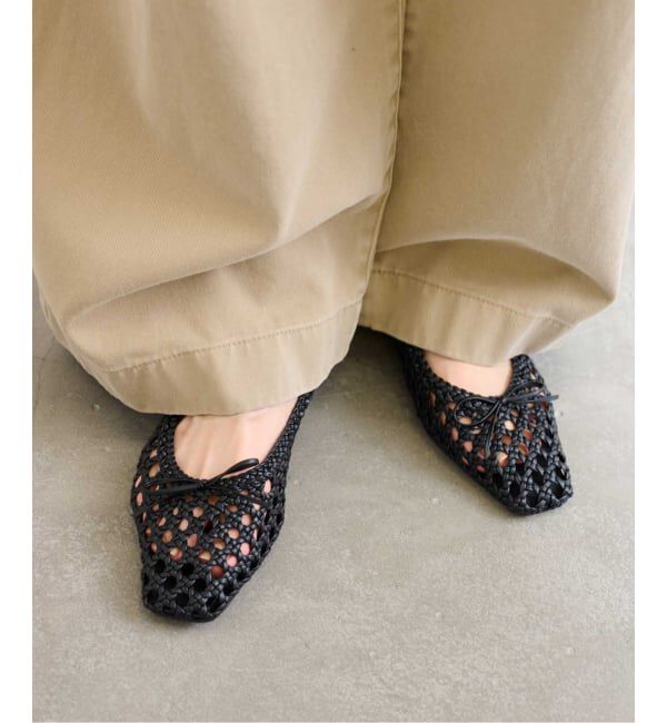  「《予約》スクエアソフトメッシュバレエ」|バレエシューズ|