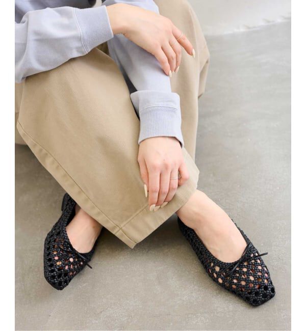  「《予約》スクエアソフトメッシュバレエ」|バレエシューズ|