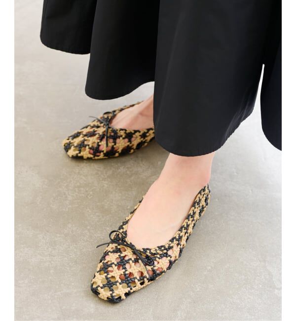  「《予約》スクエアソフトメッシュバレエ」|バレエシューズ|ベージュ