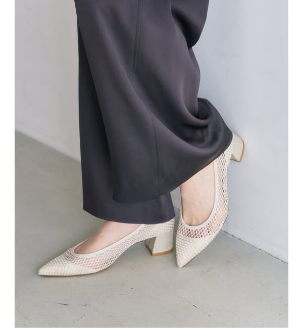  「《追加予約》4.5cmポインテッドネットパンプス」|パンプス|