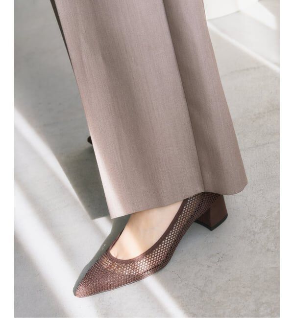  「《追加予約》4.5cmポインテッドネットパンプス」|パンプス|