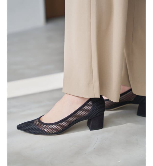  「《追加予約》4.5cmポインテッドネットパンプス」|パンプス|