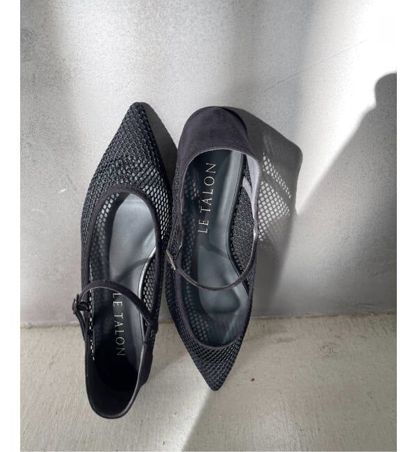  「《追加予約》ポインテッドネットワンストラップフラット」|その他|