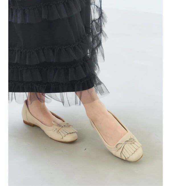  「《追加予約》レザーキルトタッセルフラット」|その他|ナチュラル
