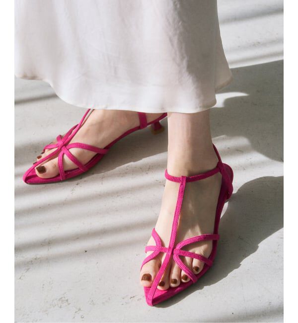  「《追加予約》3.5cmナローストラップサンダル」|サンダル|