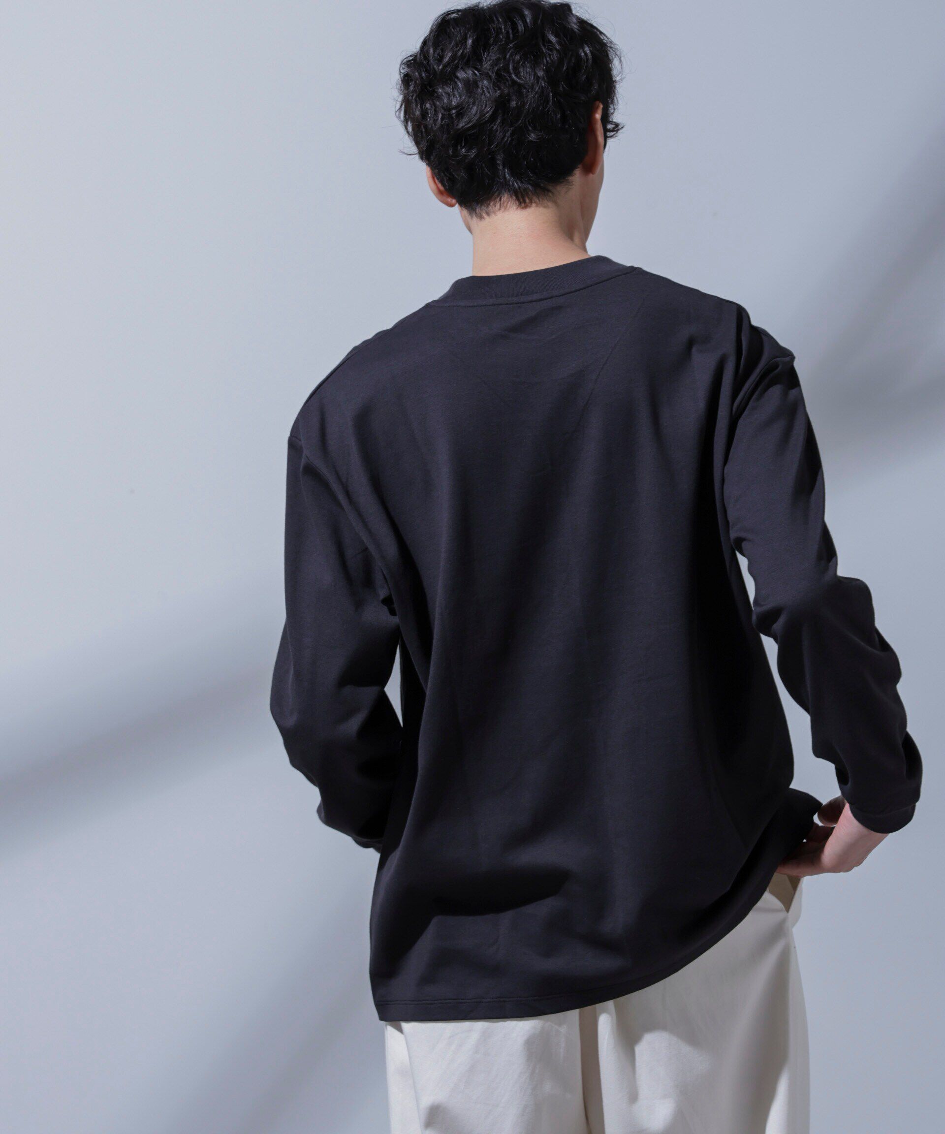 nano･universe「Anti Soaked(R) 汗染み防止 ビッグTシャツ 長袖」|Tシャツ・カットソー|