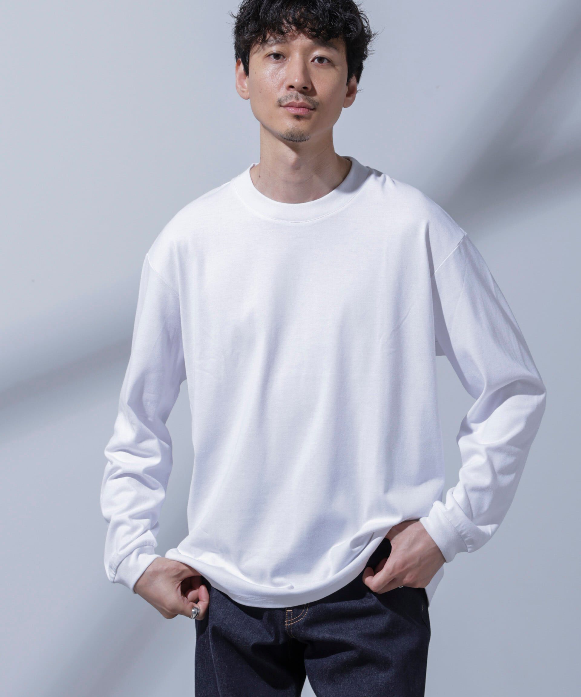 nano･universe「Anti Soaked(R) 汗染み防止 ビッグTシャツ 長袖」|Tシャツ・カットソー|