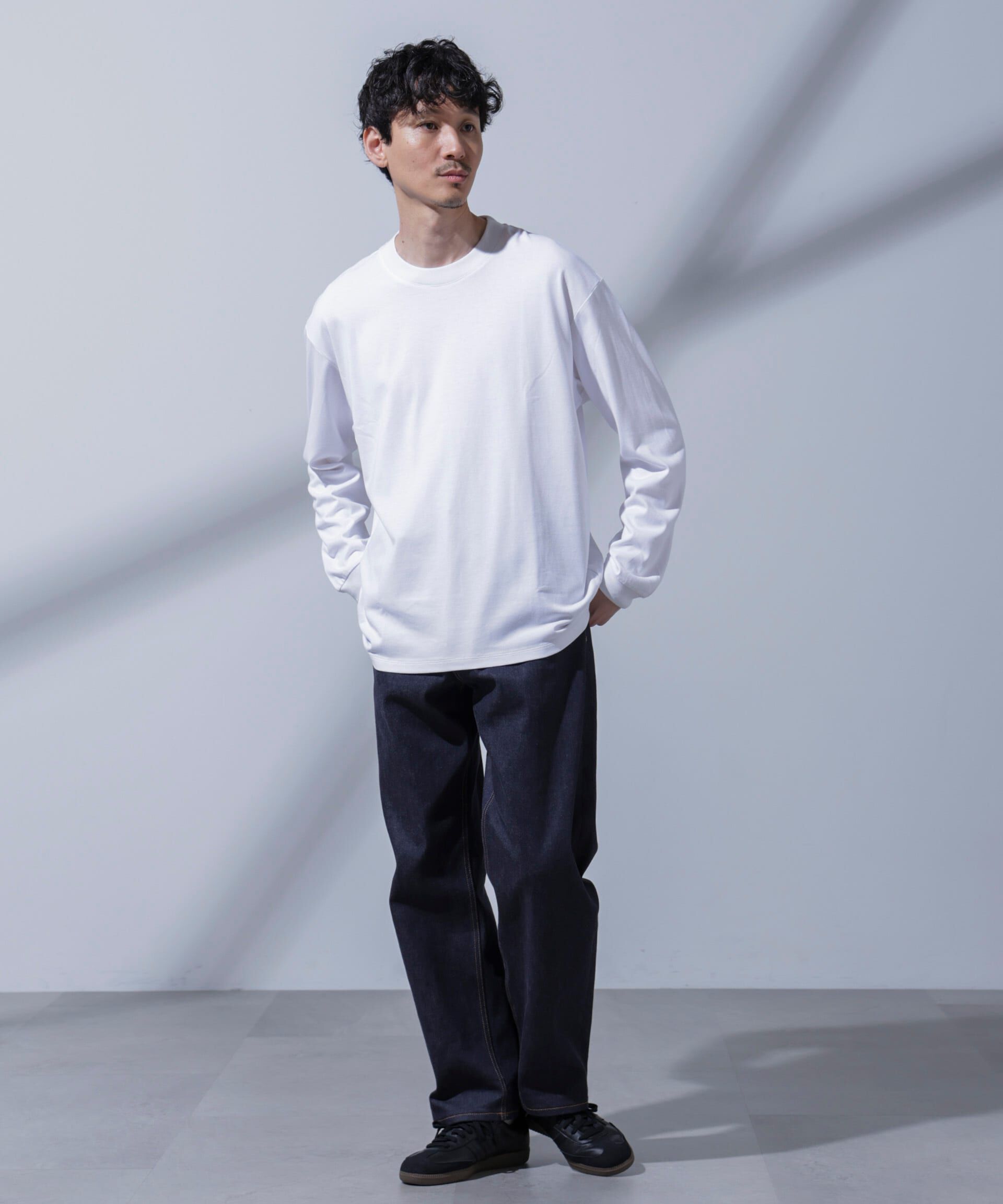 nano･universe「Anti Soaked(R) 汗染み防止 ビッグTシャツ 長袖」|Tシャツ・カットソー|