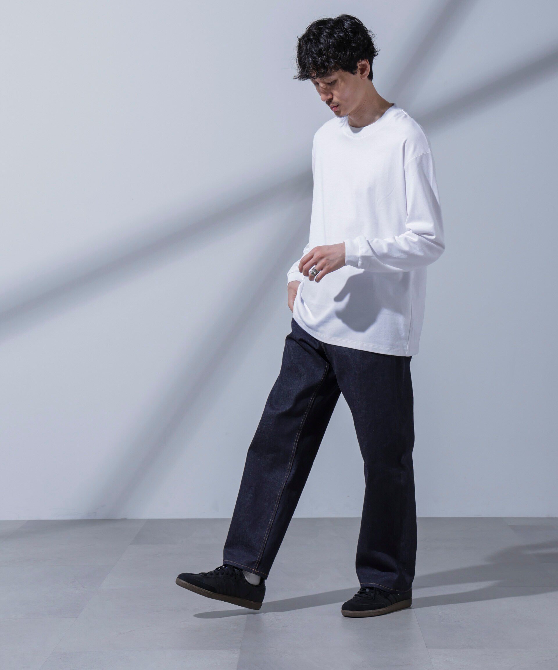 nano･universe「Anti Soaked(R) 汗染み防止 ビッグTシャツ 長袖」|Tシャツ・カットソー|