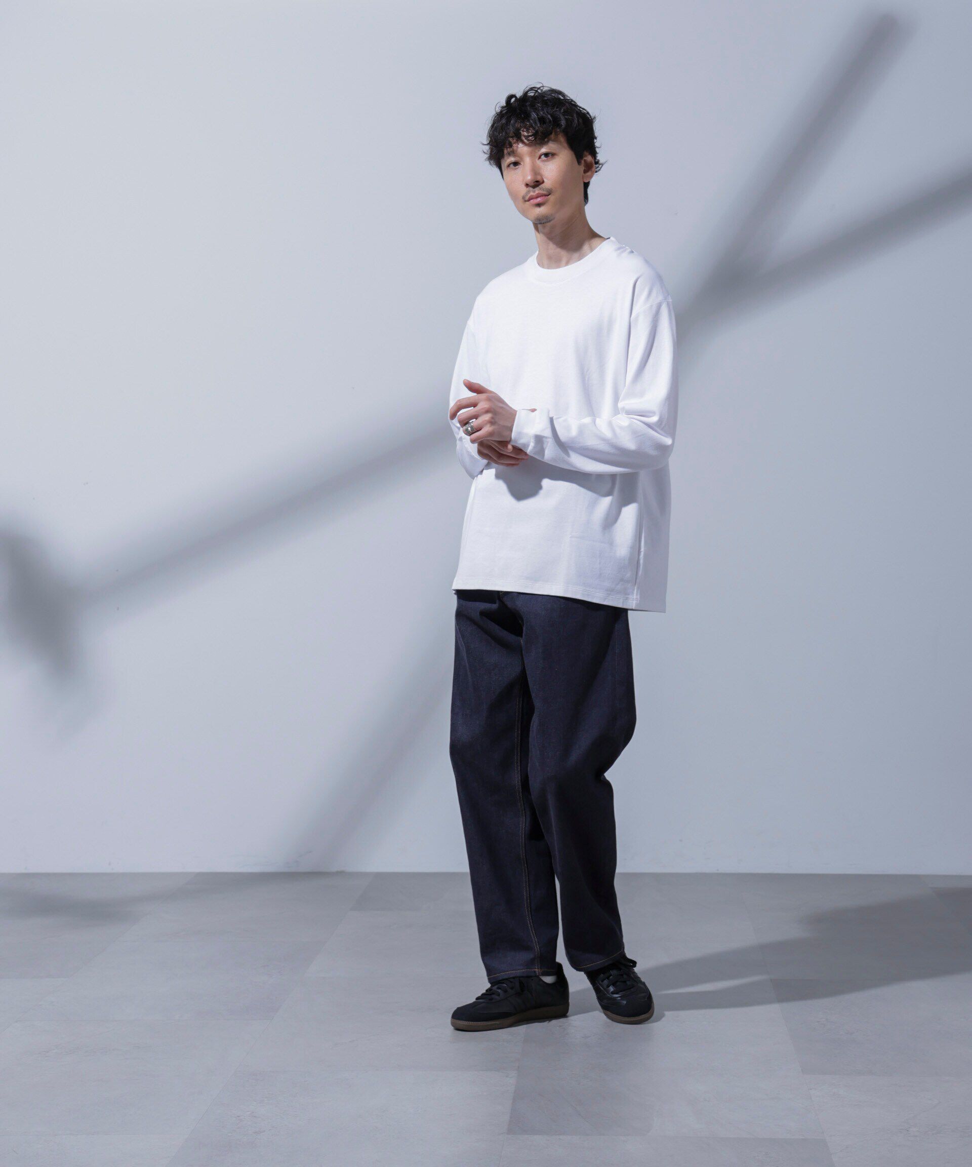 nano･universe「Anti Soaked(R) 汗染み防止 ビッグTシャツ 長袖」|Tシャツ・カットソー|