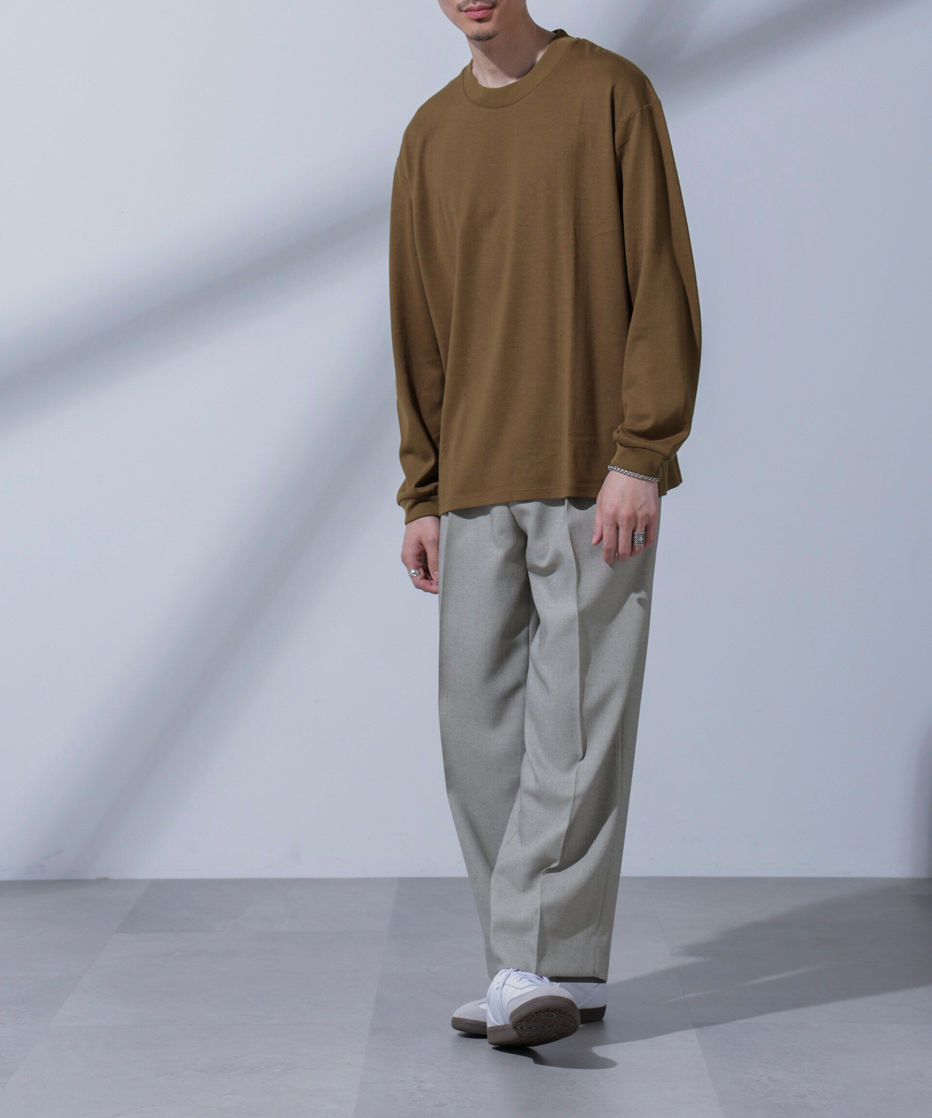 nano･universe「Anti Soaked(R) 汗染み防止 ビッグTシャツ 長袖」|Tシャツ・カットソー|