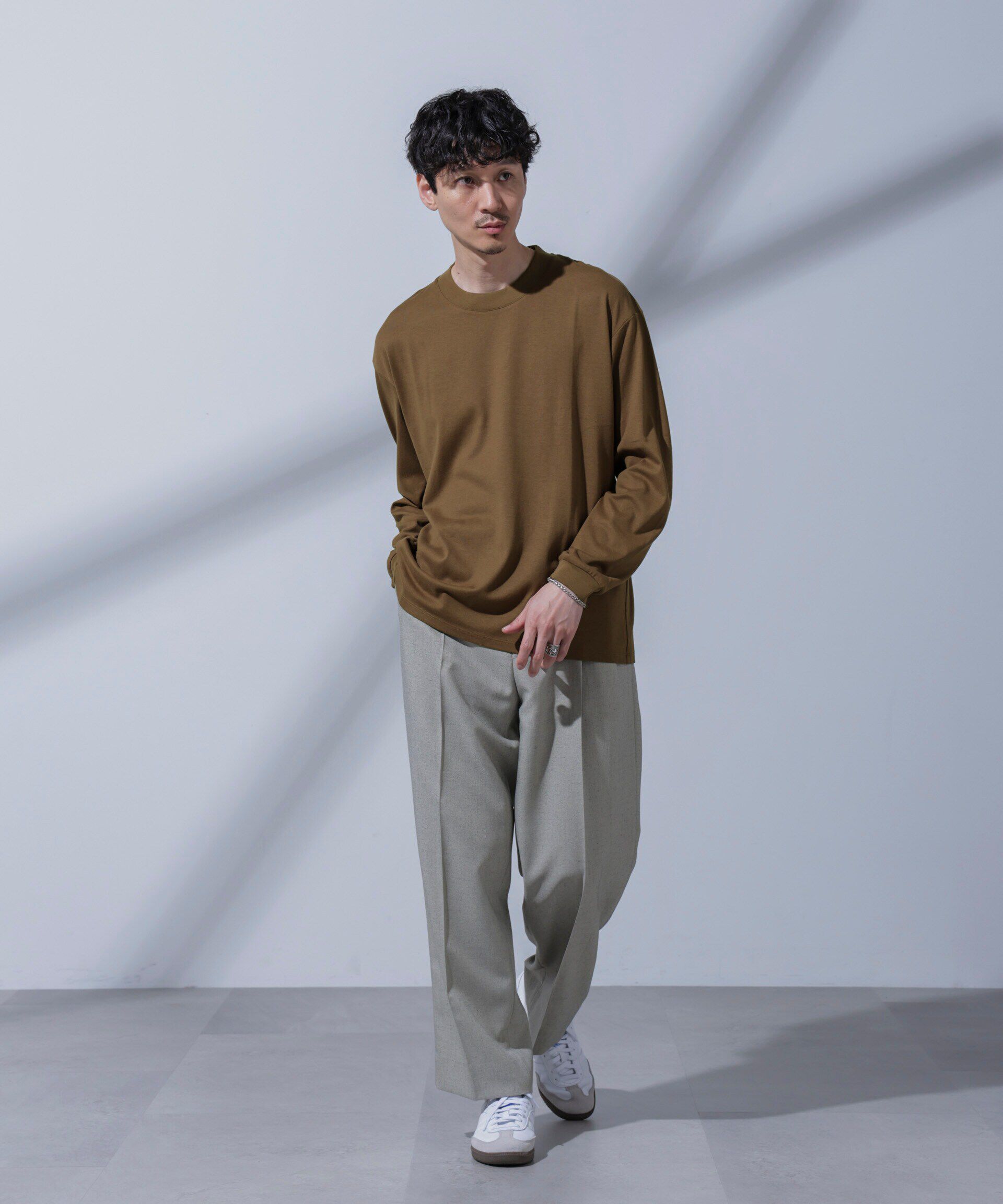 nano･universe「Anti Soaked(R) 汗染み防止 ビッグTシャツ 長袖」|Tシャツ・カットソー|