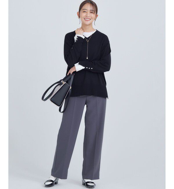 組曲「コットンベア天竺 カフス袖ロングTシャツ」|Tシャツ・カットソー|