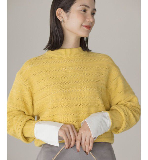 組曲「コットンベア天竺 カフス袖ロングTシャツ」|Tシャツ・カットソー|