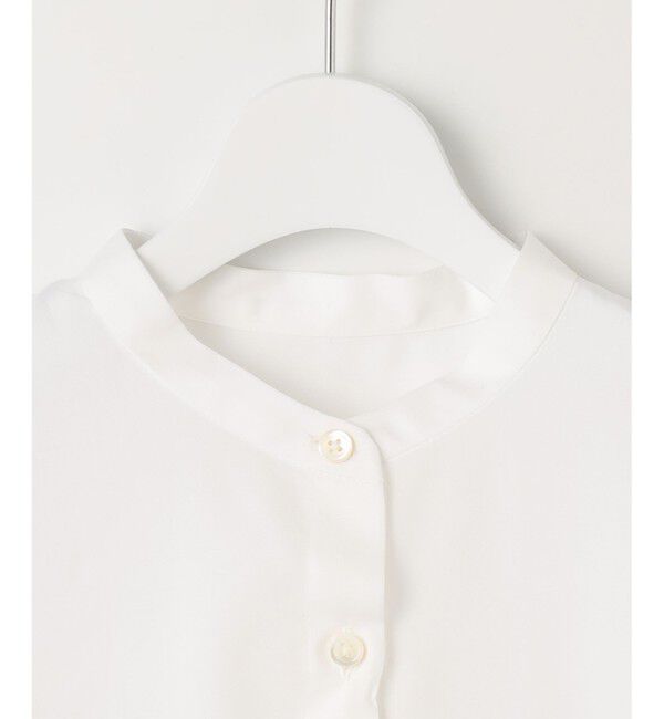 自由区「【洗える】SOMELOSバンドカラー ブラウス」|シャツ・ブラウス|