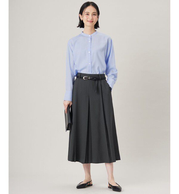 自由区「【洗える】SOMELOSバンドカラー ブラウス」|シャツ・ブラウス|