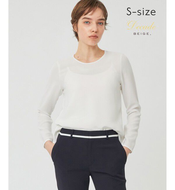 BEIGE,「【S-size】SHELBY / ロングスリーブブラウス」|シャツ・ブラウス|White