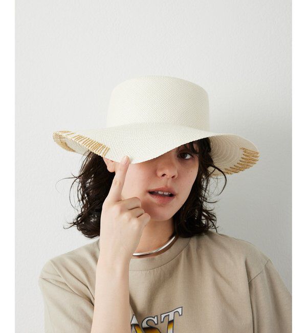  「【Hoaw.】PANAMA HAT」|ハット|オフホワイト