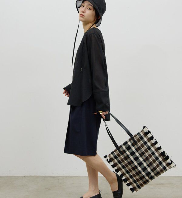  「【手洗い可】ラウンドTガーゼブラウス」|シャツ・ブラウス|