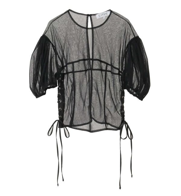 Liesse「【ESTHE/エステ】ブラウス (252-3103a)」|シャツ・ブラウス|ブラック