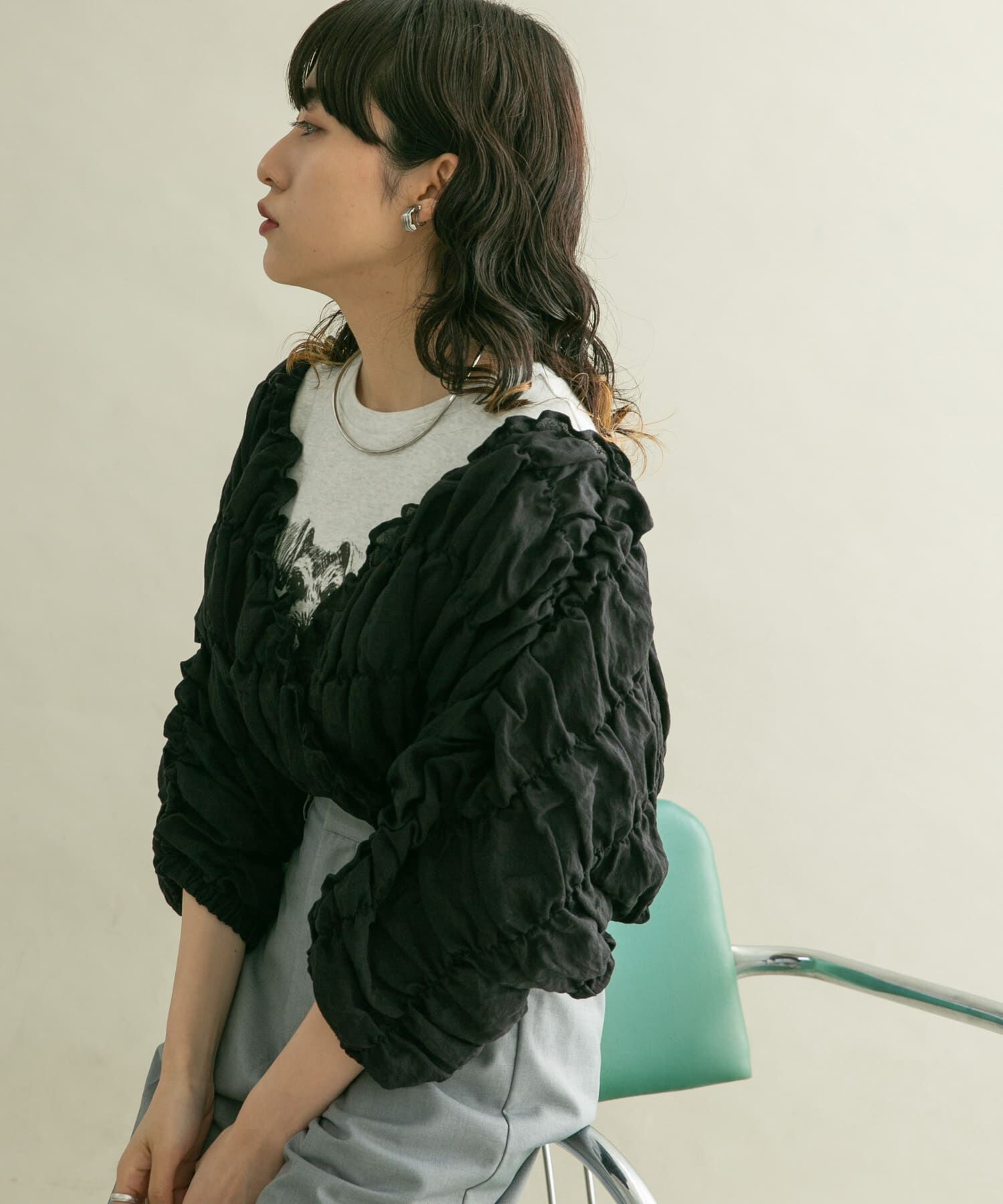  「マルチWAYシャーリングブラウス」|シャツ・ブラウス|